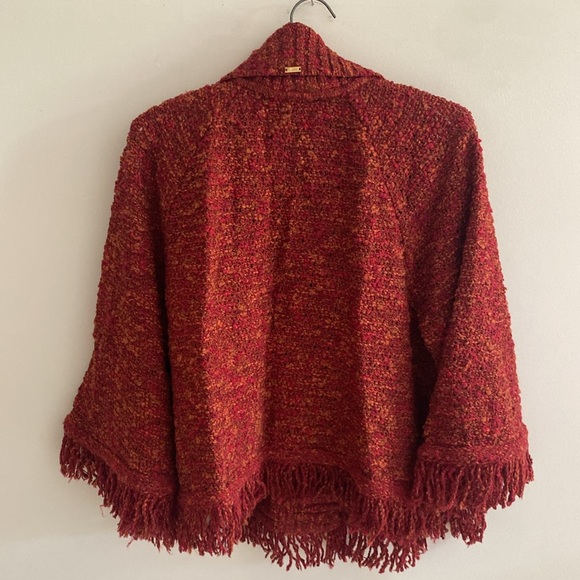 St. John Snap Front Tassel Sweater Jacket Size Large - Picture 5 of 8